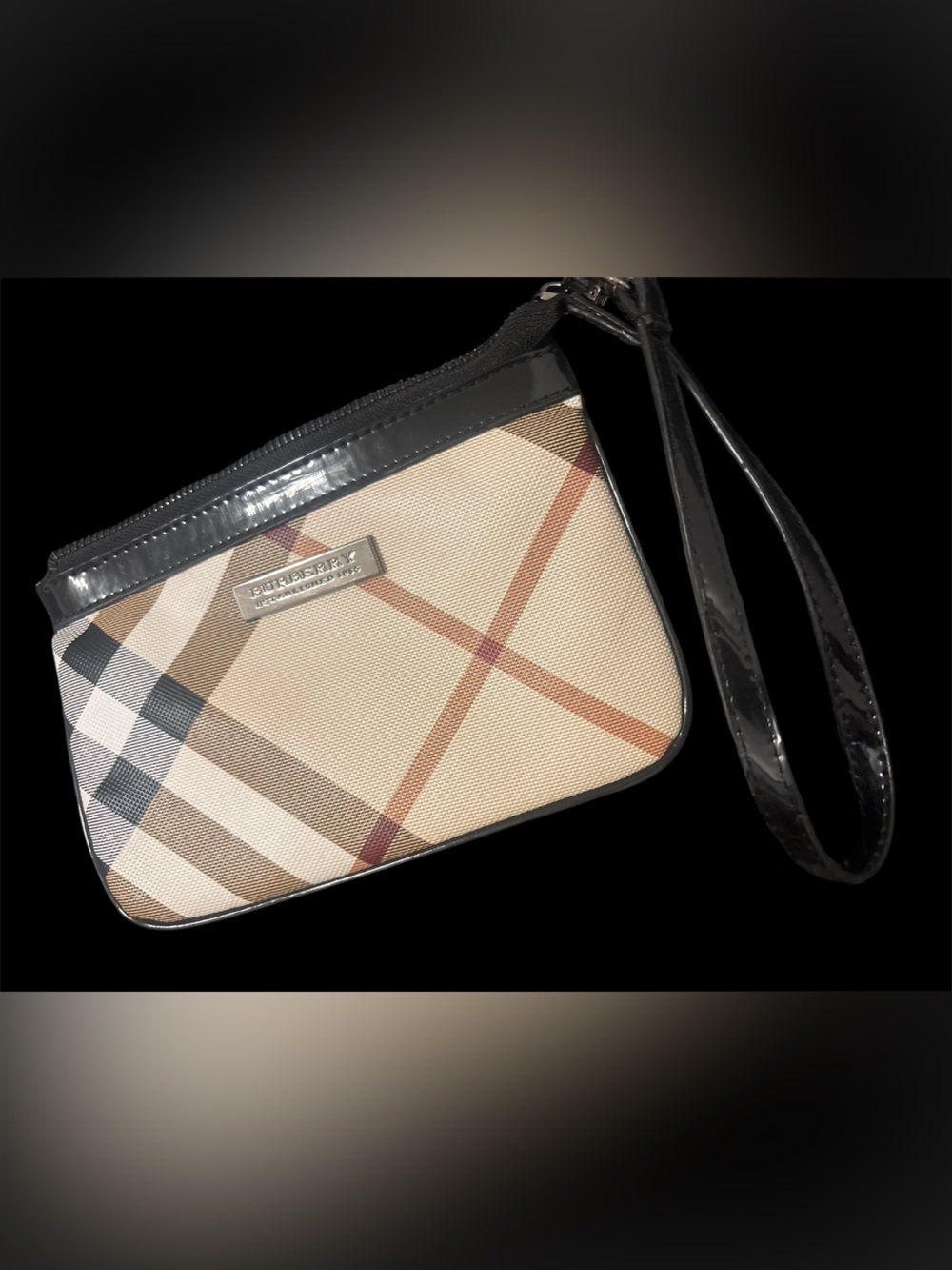 Burberry Tan and Black Nova Check Crossbody Bag